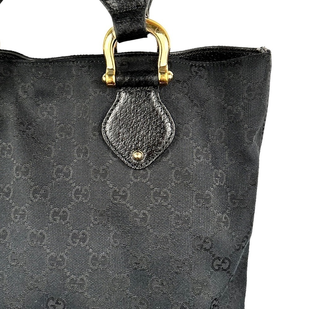 GUCCI oversized signature monogram canvas hobo tote bag - Picture 6 of 16